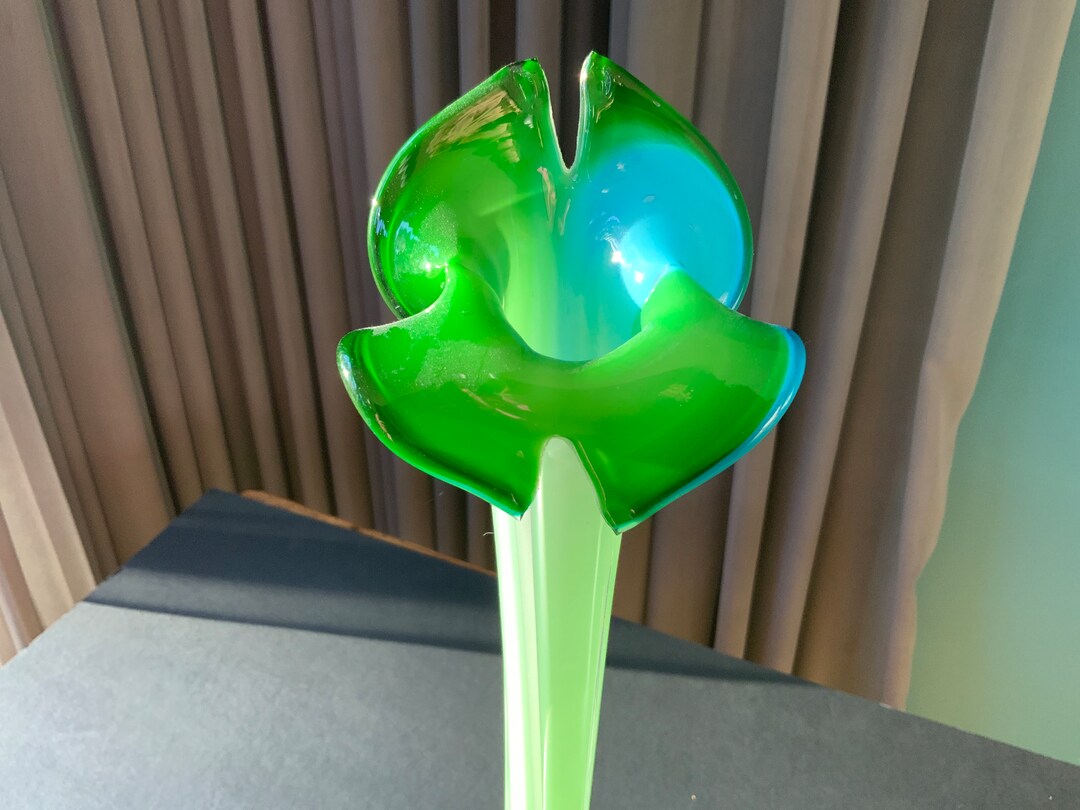 Calla Lily Jack in the Pulpit Murano Vase Midcentury Etsy