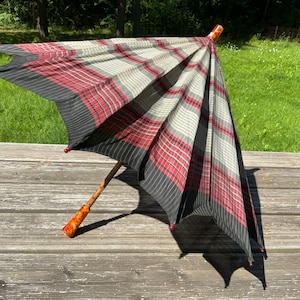 Vintage parasol umbrella  from the 50-60s, beautiful handle