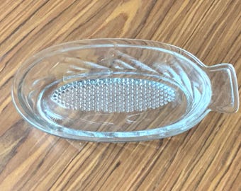 Vintage Glass Apple Grater, Retro Kitchen Baby Food Maker
