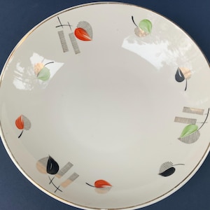 Lovely Vintage Hand-Painted  Porcelain Floral Pattern Cookies, sweet bowl Gold trim from the &#39;60s, &quot;Sakta&quot;  Riga porcela,