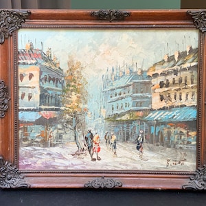 Pintura al Óleo original de París, firmada por el artista
