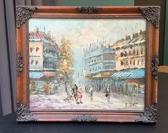 Paris original Oil painting, signed by the artist