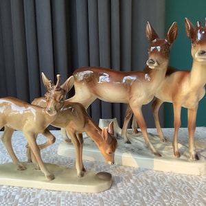 Art Nouveau Figurine of the deers. Slights defects on horns,