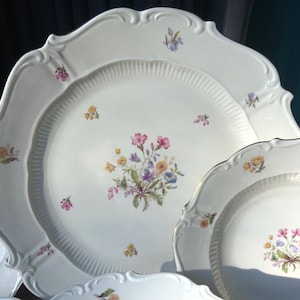 VEB R Germany,  Reichenbach, Reichenbach porcelain Dinnerware plates, German porcelain, the 70s