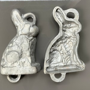 Rabbit Molds for Chocolate and Cookies - Perfect for Easter Baking, Bunny Cookie Cutters, Baking Accessories, Bunny baking tools