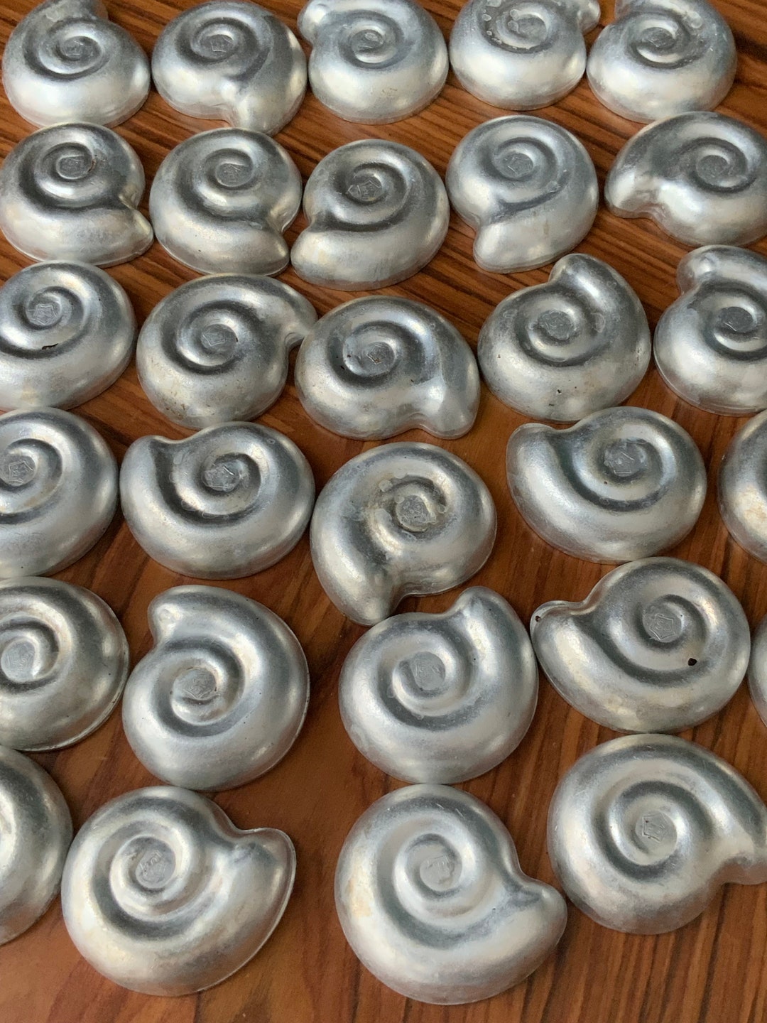 30 Baking Forms, Molds, Vintage, SNAILS Shape Metal Baking Forms ...