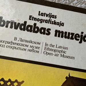 In the Latvian Ethnographic Open-air Museum/Latvijas Etnografiskaja brivdabas muzeja, 1986y Veveris Ervins,  Martins Kuplais. Hardcover BOOK