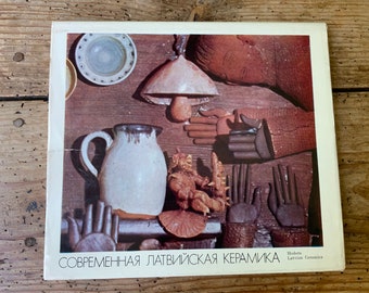 Art book, Modern Latvian Ceramics, art catalogue of ceramics. the 80s