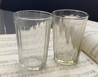 2 Faceted Glass Granonka Vintage Glass 1970s USSR Collectible Tableware Vodka Traditional Glass Water Tea Glass Vintage Glass (#7)