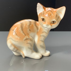 ヴィンテージ Lomonosov ロモノーソフ USSR 猫置物