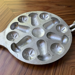 Mushroom cookies maker, Cookie Metal Mold, Cookie baking dish, Metal Baking Forms for Mushroom - USSR Baking Mold  Heavy mold (# 629 )