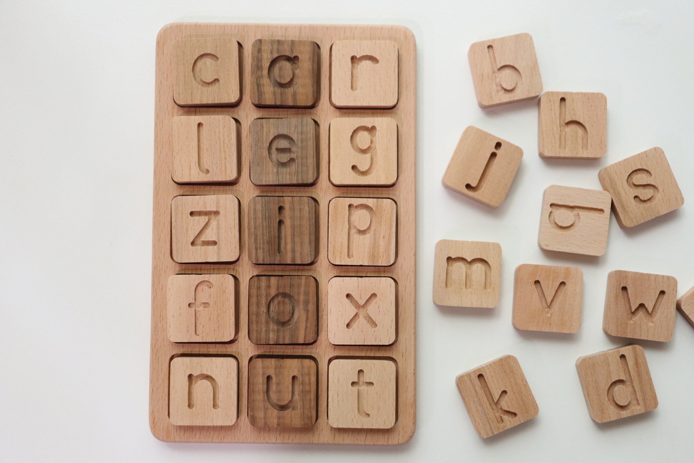 Wooden CVC Word Building Set (english) - Etsy
