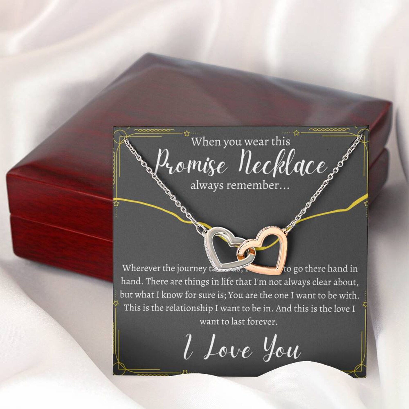 Promise Necklace for Girlfriend from Boyfriend Wedding Gift Etsy