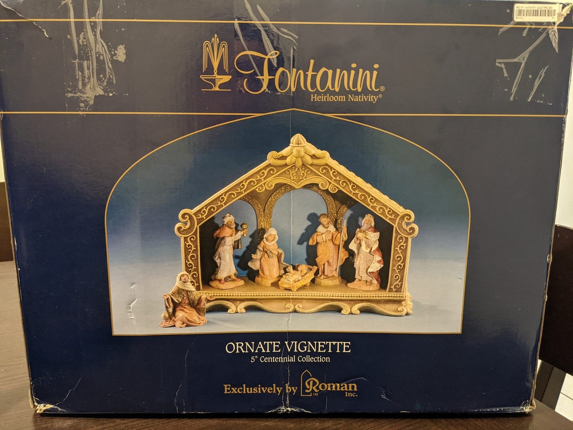 Roman Inc Fontanini Heirloom Nativity Set Ornate Etsy