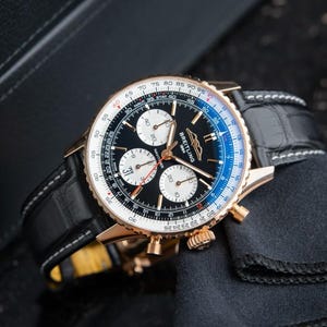 Breitling Navitimer Chronograph Rose Gold Black  43mm