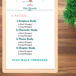 Bible Study Guide Printable Templates | Beginner to Advanced Bible ...