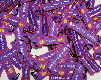 Slooow - Student Driver Jet Tag Keychain