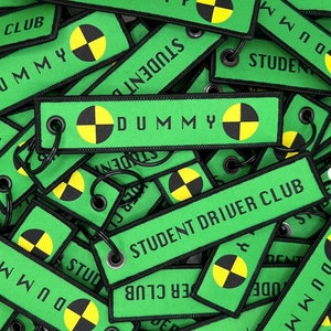 Dummy - Student Driver Jet Tag Keychain