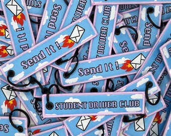 Send it! - Student Driver Jet Tag Keychain
