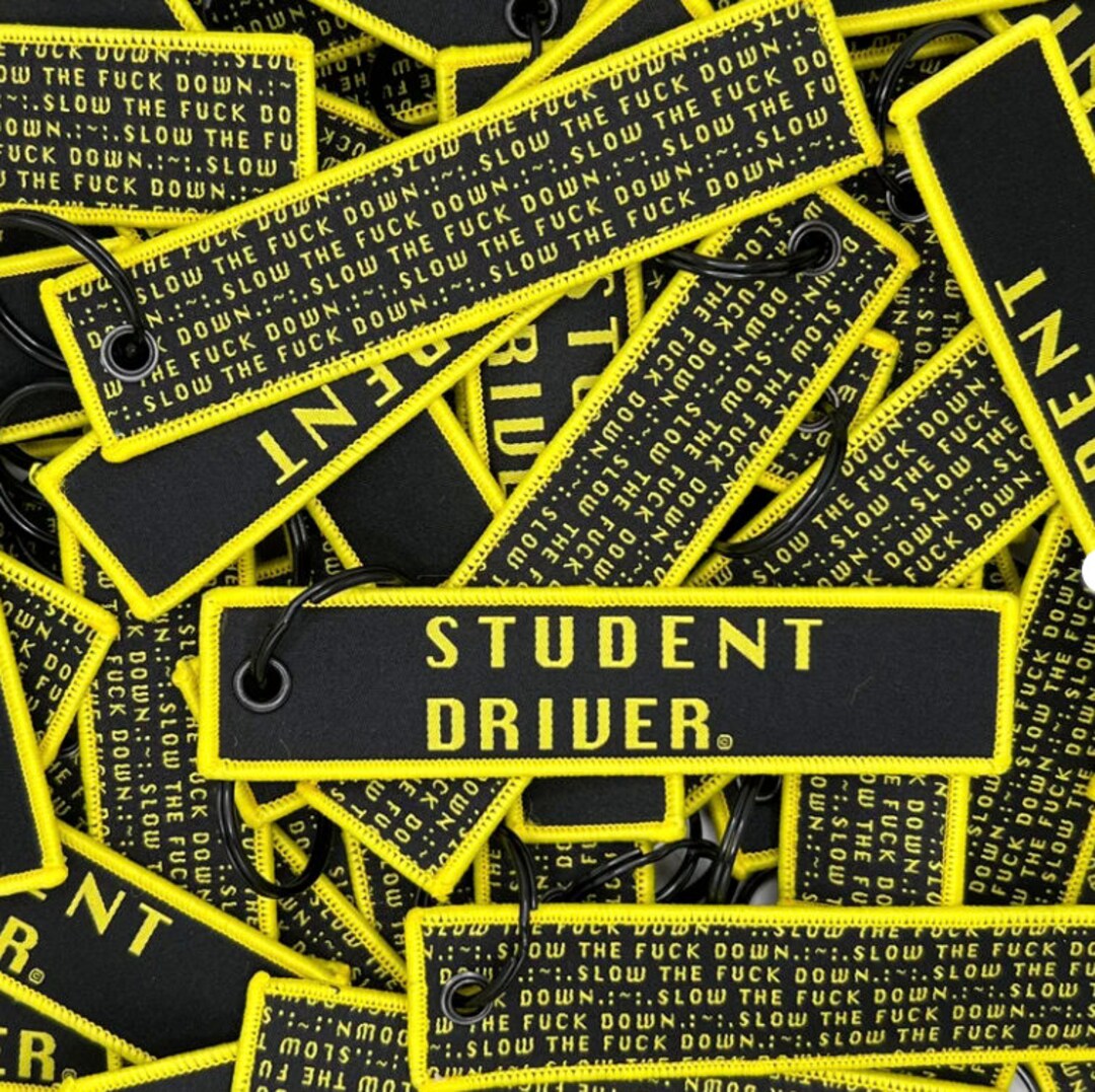 Student Driver Key Tag Student Driver - Reverse Keytag - Etsy