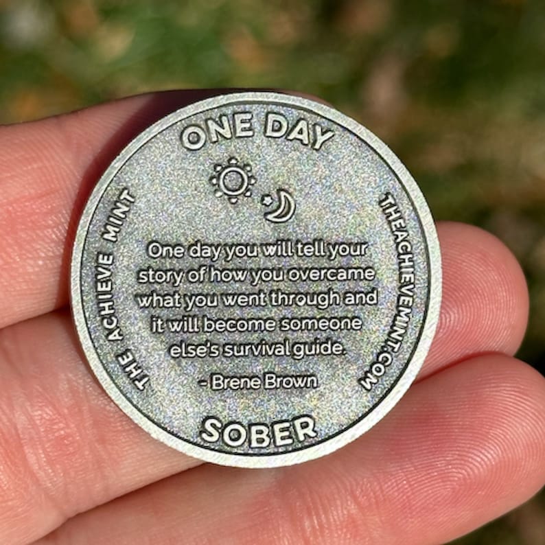 One Day Sober sobriety coin image 2