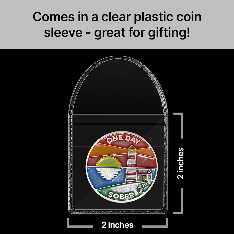 One Day Sober sobriety coin image 6