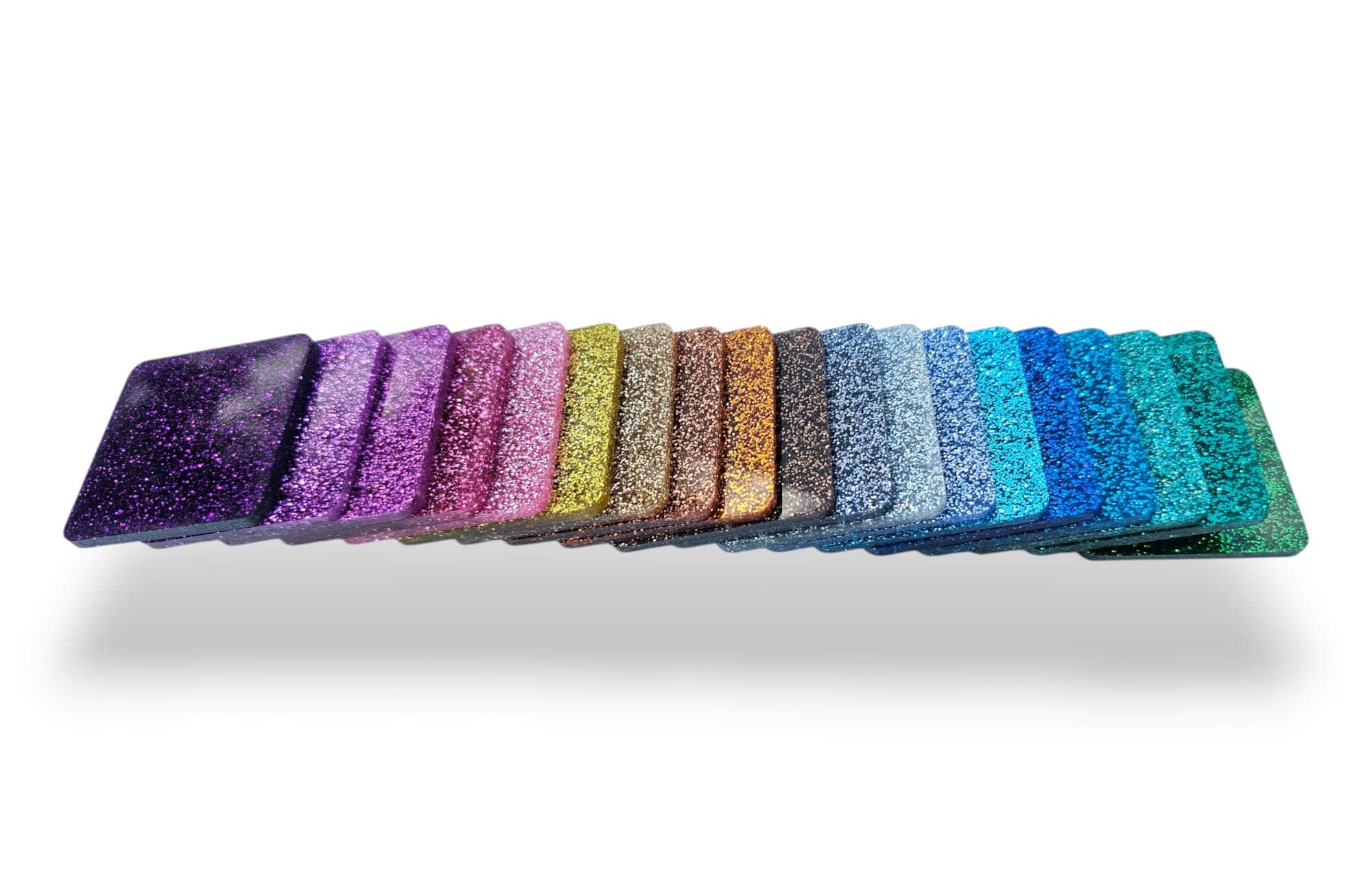 Acrylglasplatte, 3 mm dick, glitzernd, Violett Acrylglasplatte, 3 mm dick, glitzernd, Violett