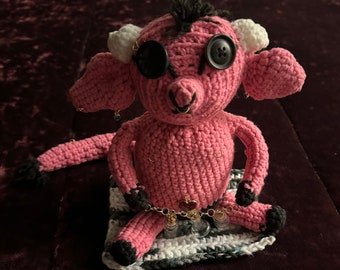 Demon Goat Doll with Bottles