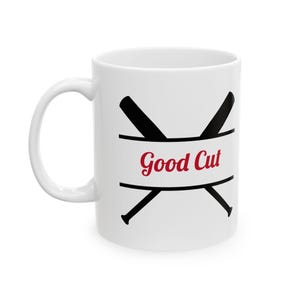 Baseball Good Cut Ceramic Mug, Little League Sports Fan Gift, Sports Team Coffee Cup, Baseball Player Gift, Coach Thank You Mug, Baseball
