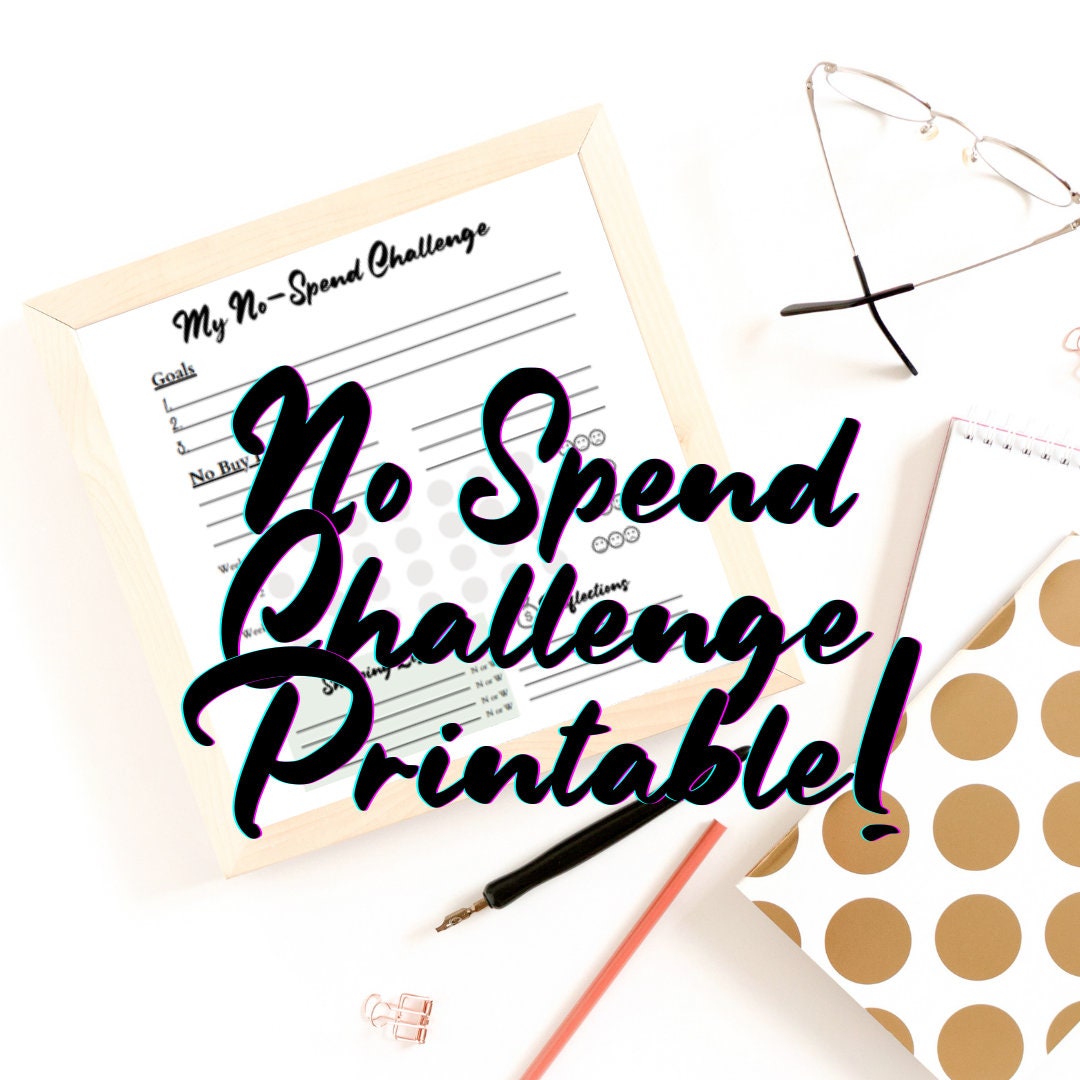 No-Spend Challenge Printable