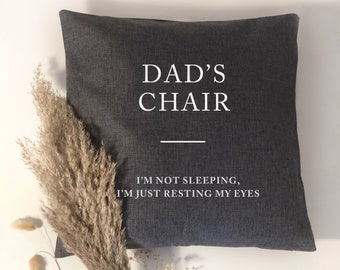 Dad/Grandad Personalised Cushion - I'm Not Sleeping I'm Resting My Eyes - Gift - Present