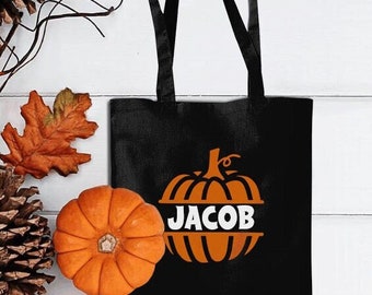 Halloween Trick Or Treat Bag Personalised With Name