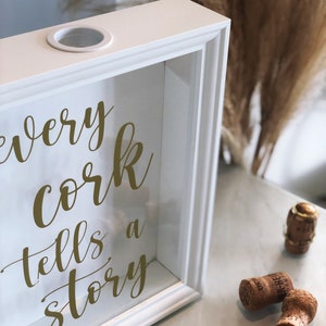 Every Cork Tells A Story Frame Mothers Day Memories Summer Anniversary Wedding Birthday Gift Christmas image 2