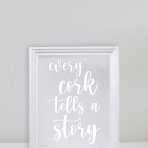 Every Cork Tells A Story Frame Mothers Day Memories Summer Anniversary Wedding Birthday Gift Christmas image 9