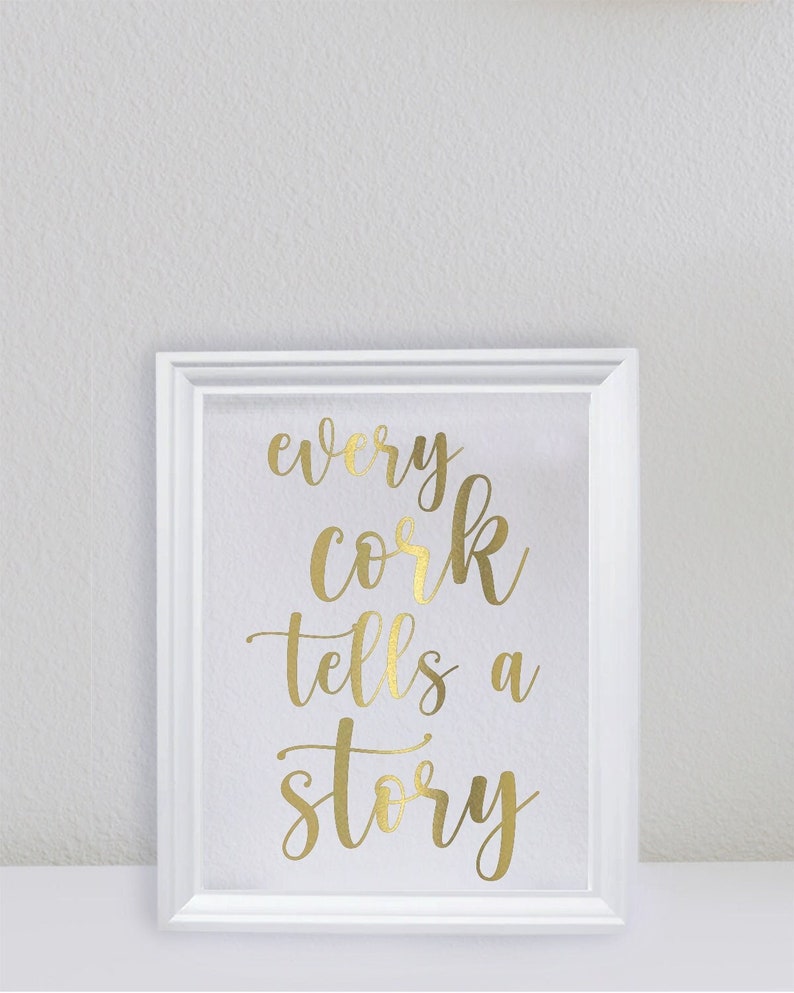 Every Cork Tells A Story Frame Mothers Day Memories Summer Anniversary Wedding Birthday Gift Christmas image 5