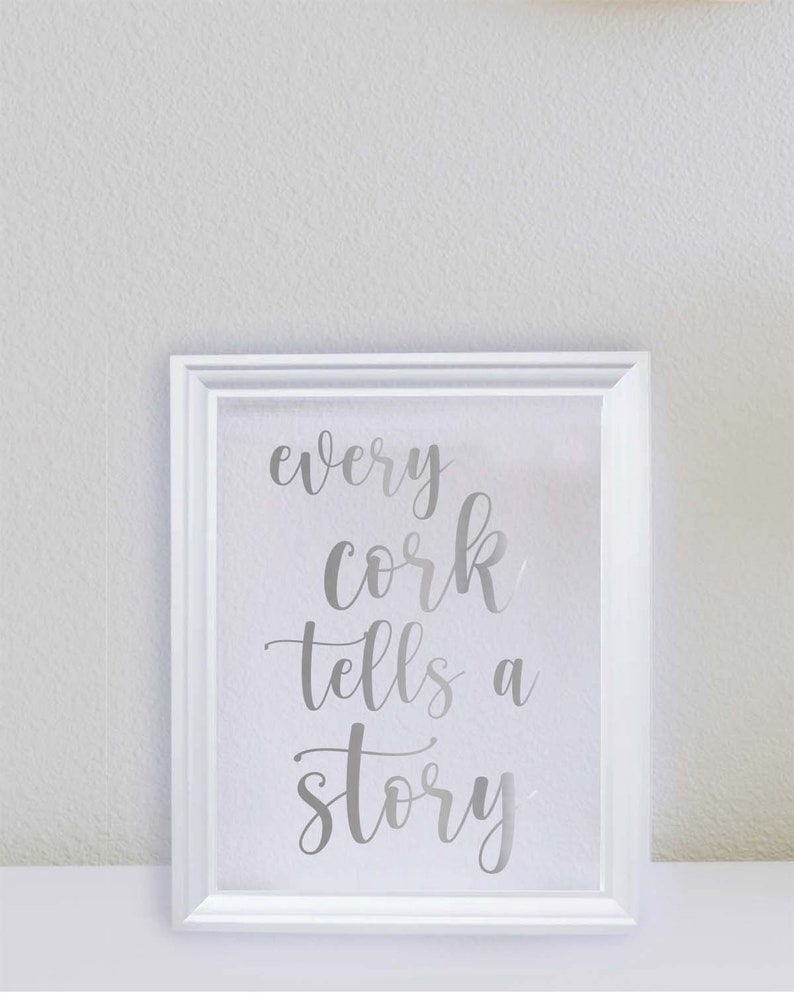 Every Cork Tells A Story Frame Mothers Day Memories Summer Anniversary Wedding Birthday Gift Christmas image 8