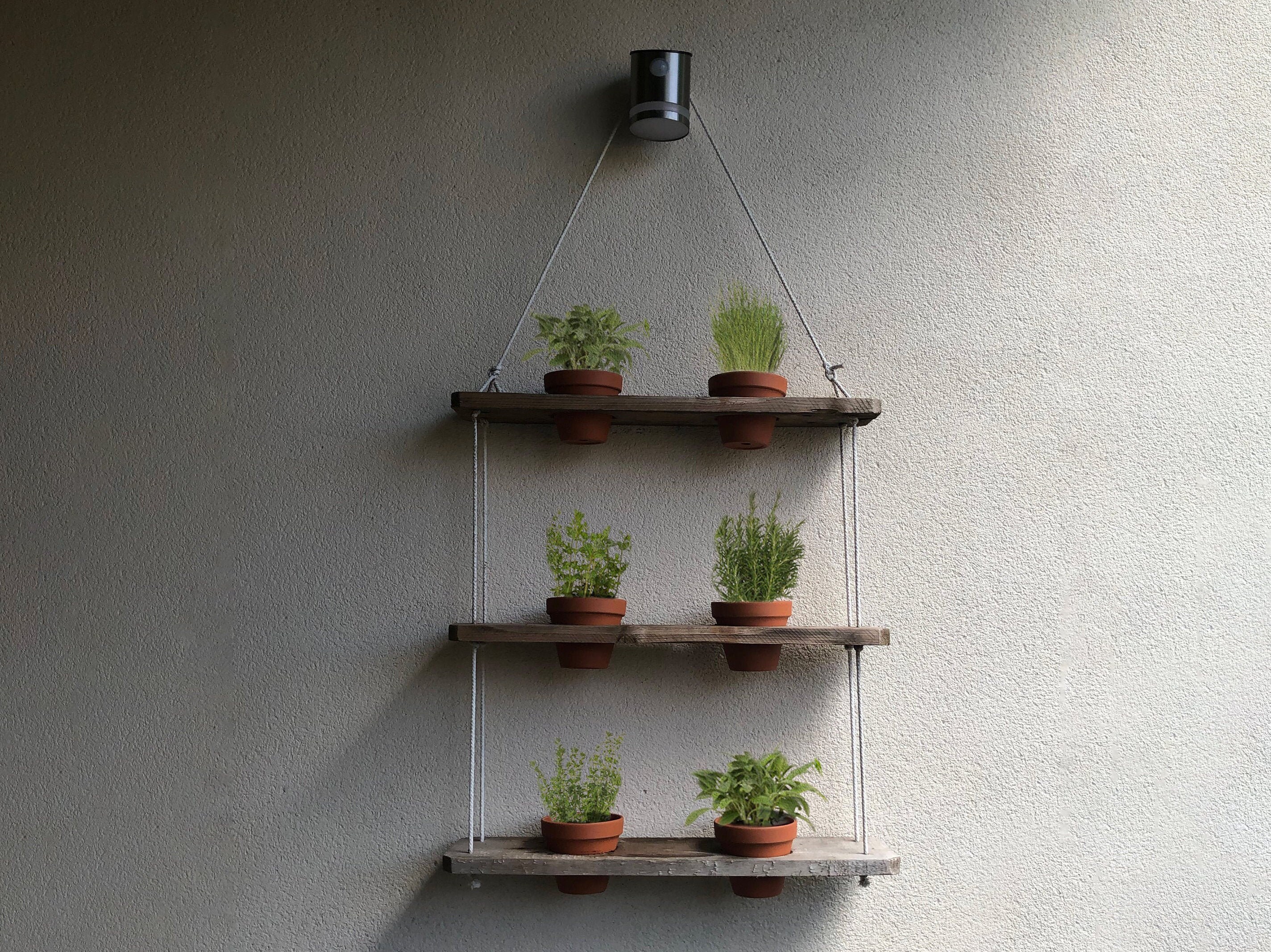 Rustic Outdoor Hanging Herb Garden Planter Etsy UK
