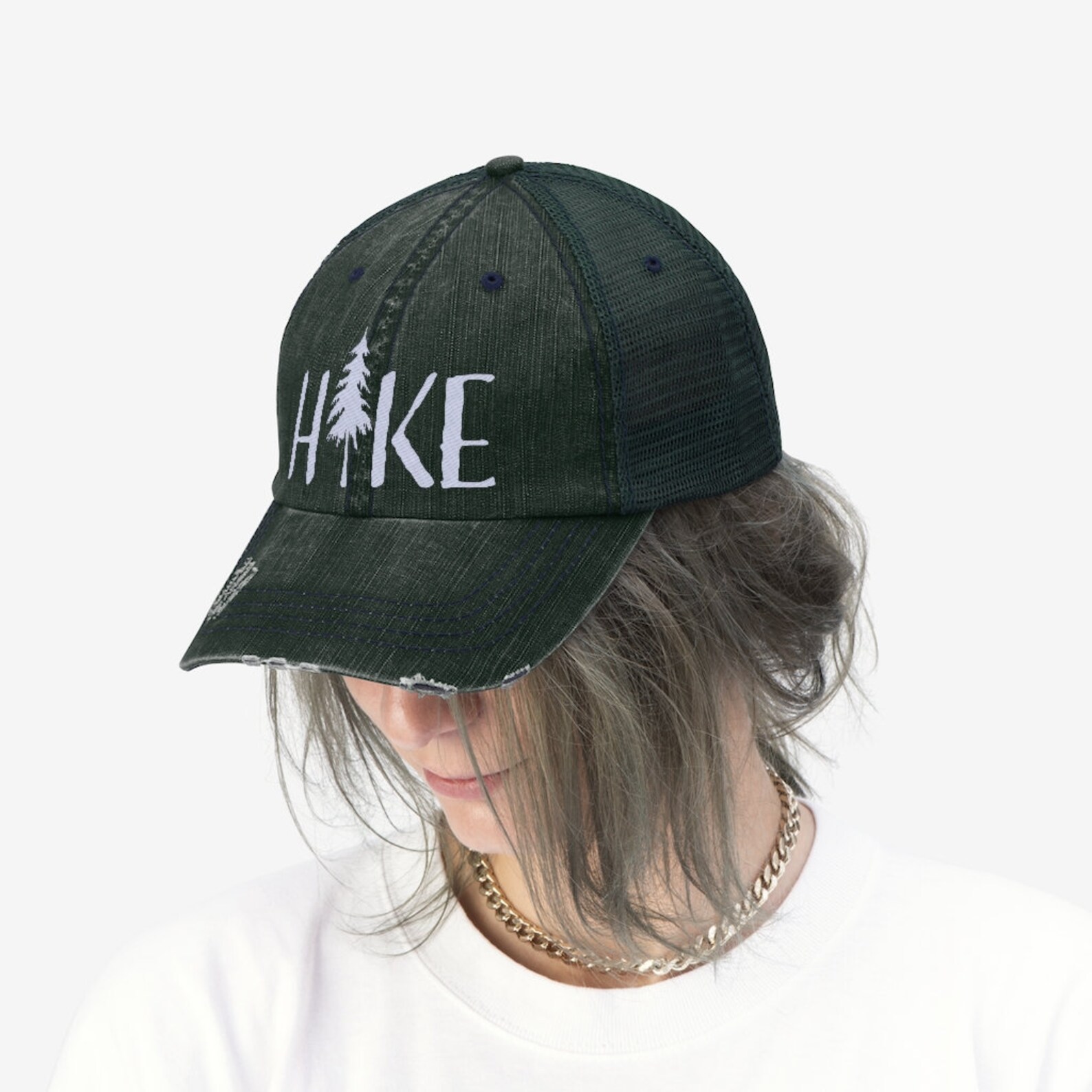 HIKE Hiking Hat Hiking Trucker Hat Outdoors Cap Etsy