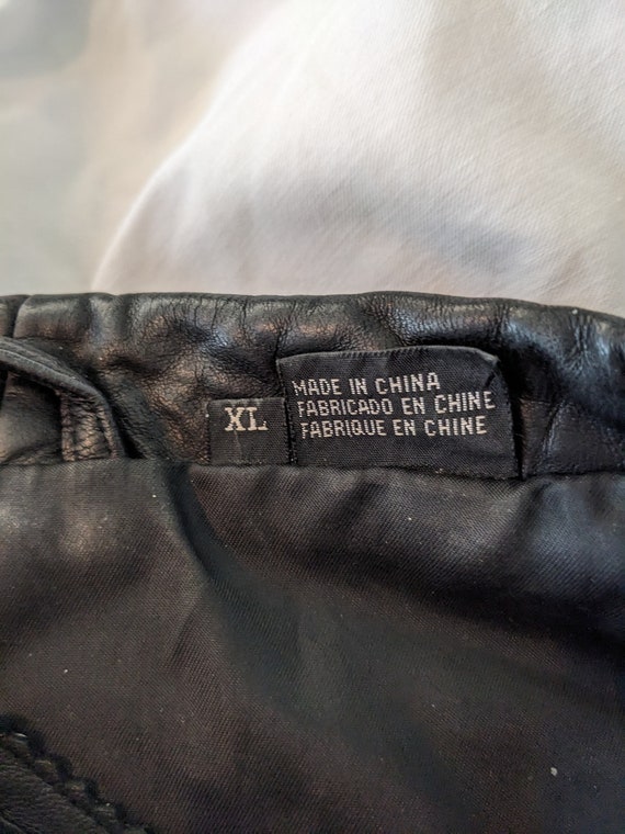 1990s Women's Leather Jacket Size XL - image 4