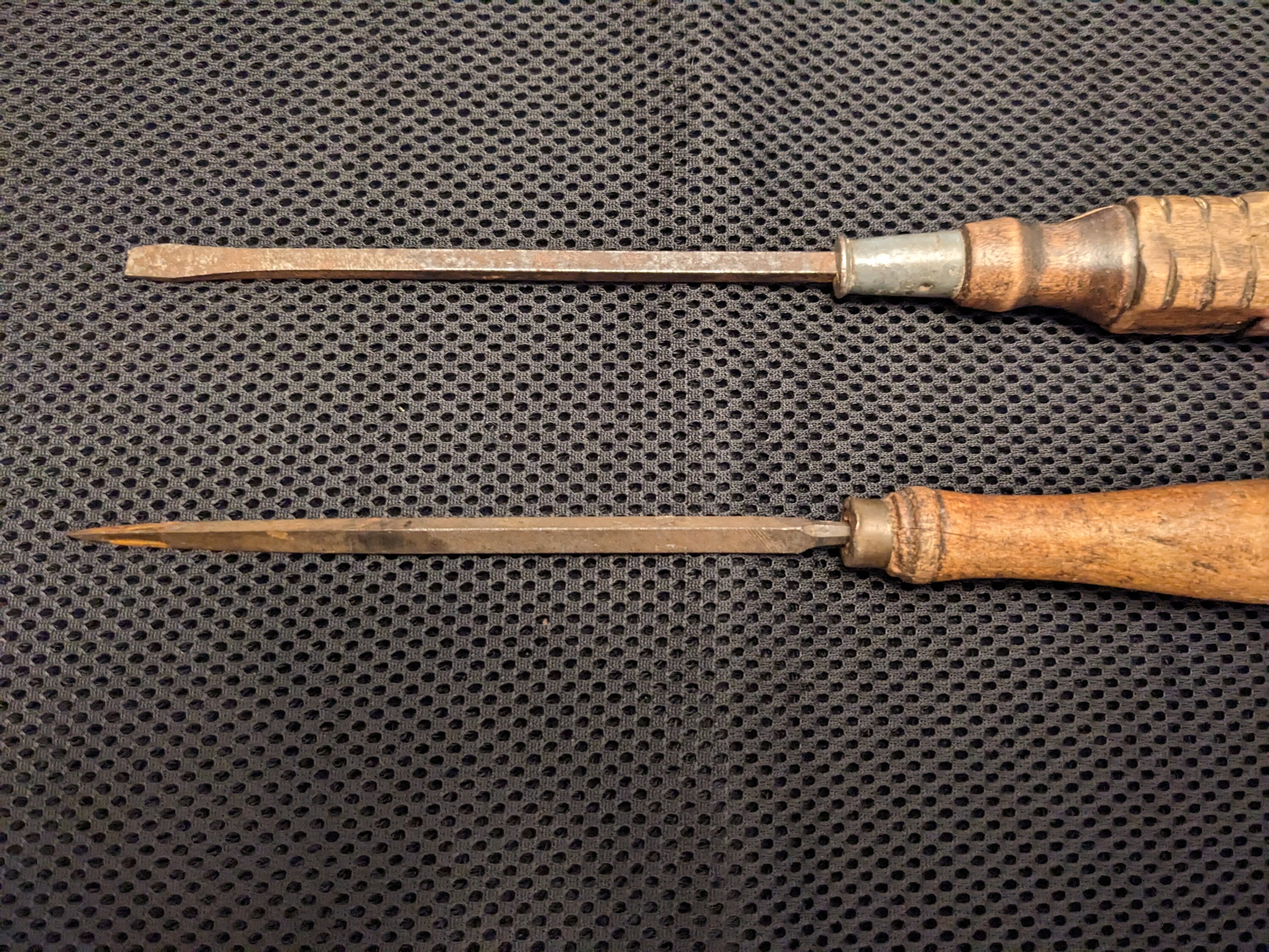 Two Antique Wooden Handled Tools - Etsy