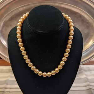 Vintage Man Made Pearl Necklace from Spain