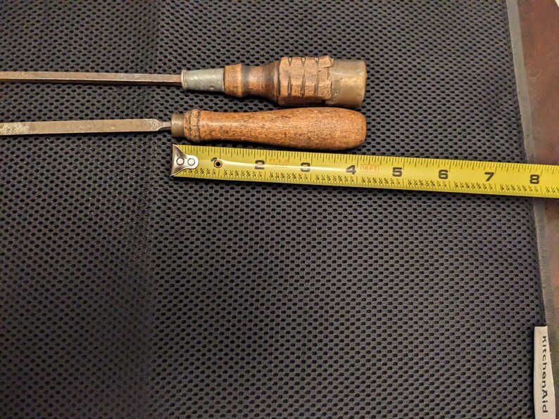 Two Antique Wooden Handled Tools - Etsy