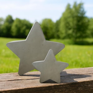Decorative star made of concrete, Christmas decoration, Christmas door decoration, concrete star, Christmas star, gifts for Christmas, Christmas decoration
