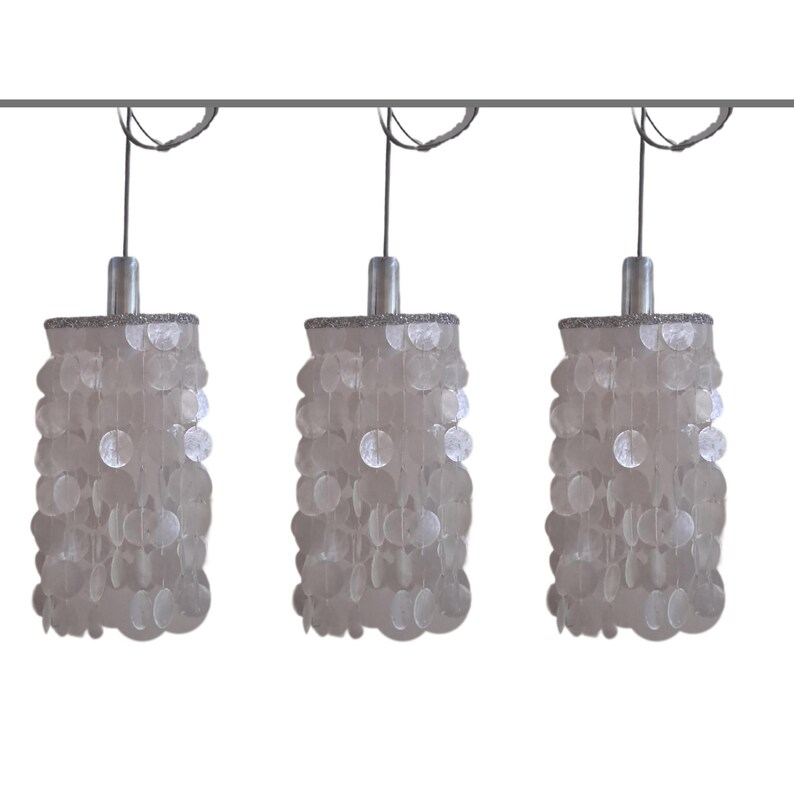 Set of 3 Hanging Lights for Track System, Pendant Light, Hanging Lamp