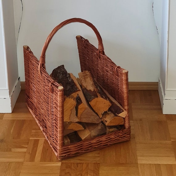 Firewood storage basket sale