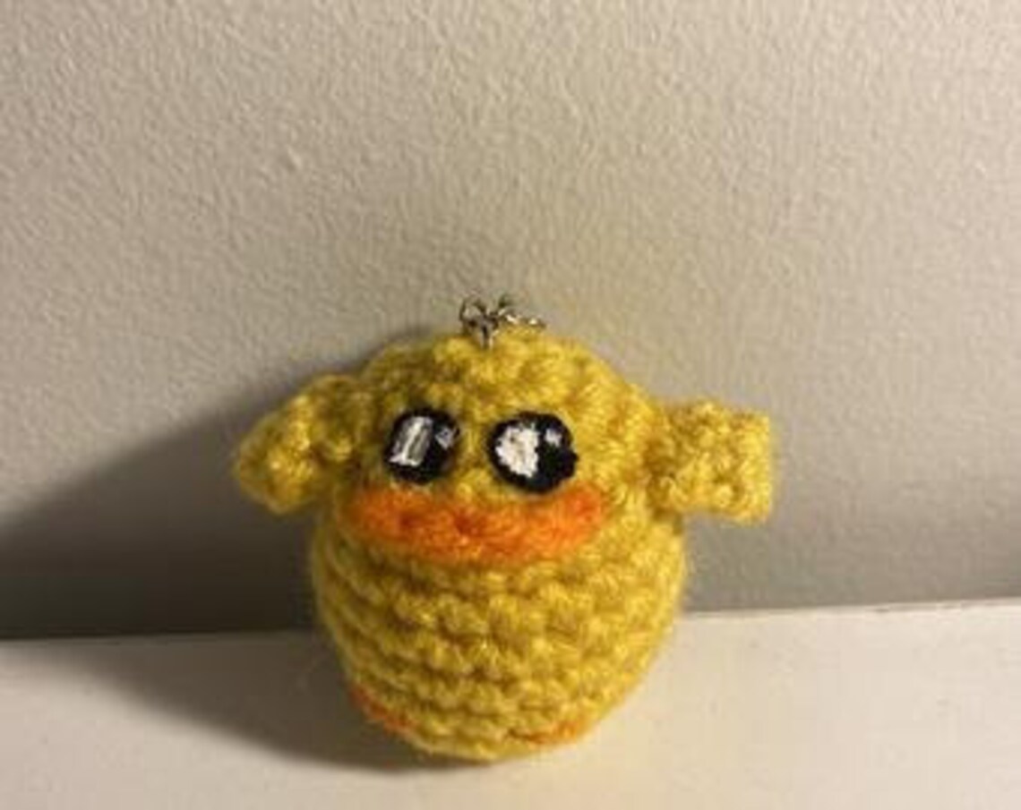 PDF Crochet duck keychain pattern Etsy