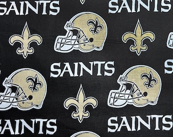 NFL New Orleans Saints • Cotton Fabric by the Yard • 58” Wide