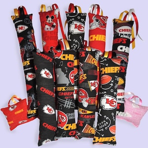 Kansas City KC Chiefs Themed Catnip Kicker Toys • Several Patterns and Sizes Available