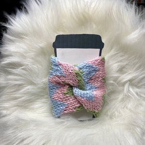 Spring Chevron Cup Cozy Knit Pattern