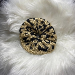 Leopard Scrunchy Knit Pattern